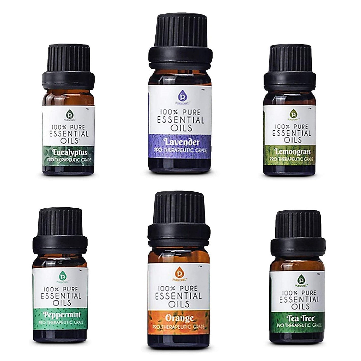 6 Pack of 100% Pure Essential Aromatherapy Oils-1