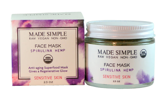 Spirulina Hemp Face Mask - Certified Organic, Vegan & Cruelty-free-0